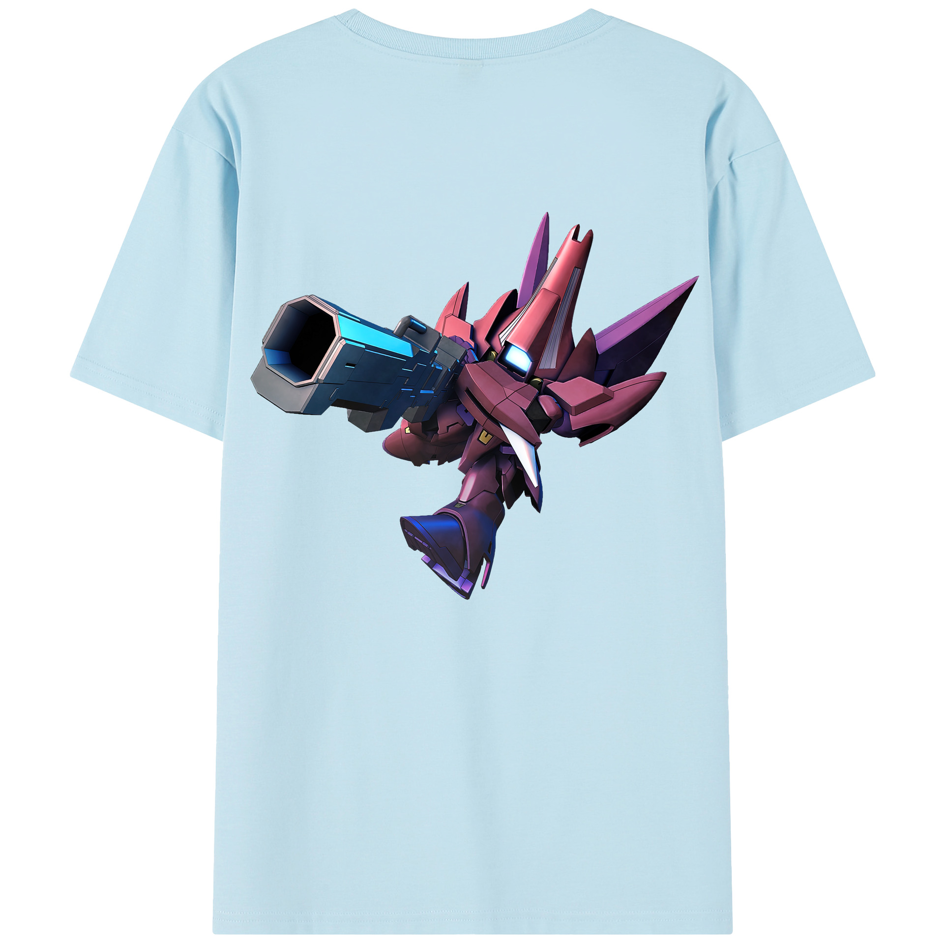（画像用） 機動戦士ガンダム Mobile Suit Gundam 綿100％半袖Tシャツ（背面プリント）